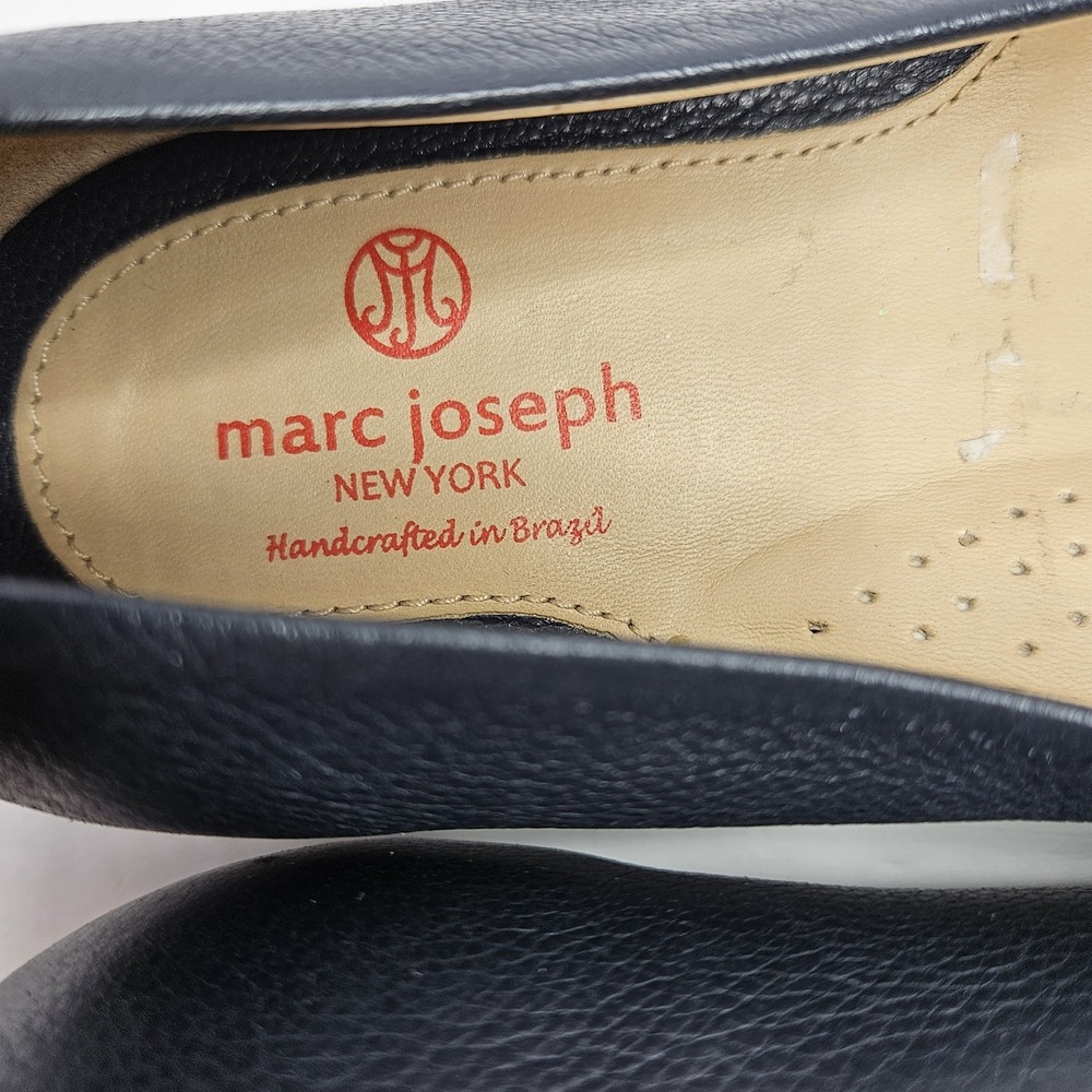 Marc Joseph New York Newkirk Flats Leather Upper Size 8 Navy Blue - Picture 9 of 11